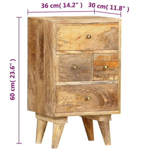 Nachttisch 36x30x60 cm Mango Massivholz
