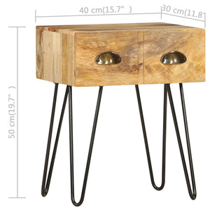 Nachttisch 40x30x50 cm Mango Massivholz