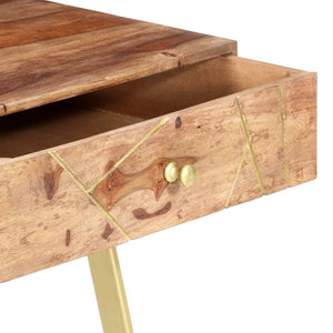 Schreibtisch mit Schubladen 100x55x75 cm Massivholz Akazie