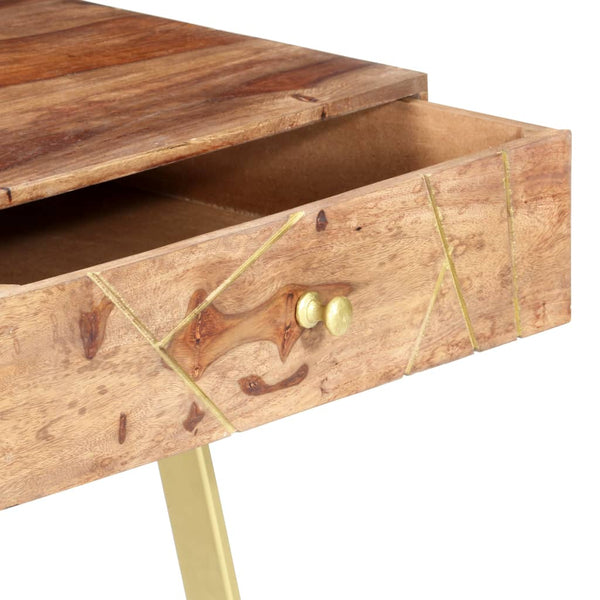 Schreibtisch mit Schubladen 100x55x75 cm Massivholz Akazie