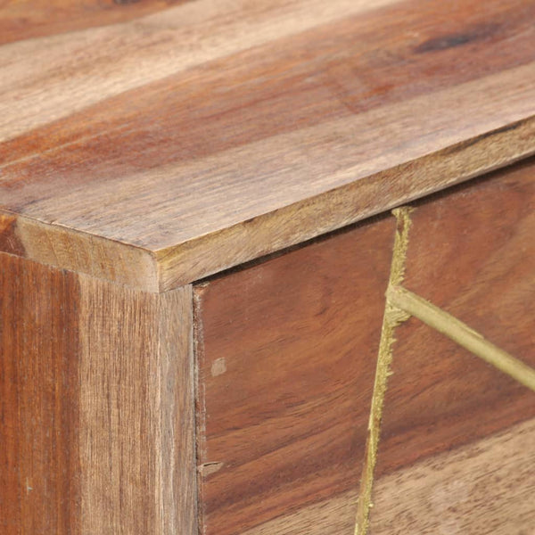 vidaXL Bureau avec tiroirs 100x55x75 cm Bois d'acacia massif