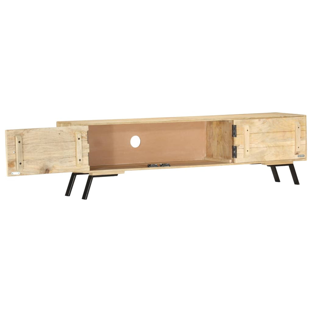 vidaXL Meuble TV 140x30x40 cm Bois de manguier massif