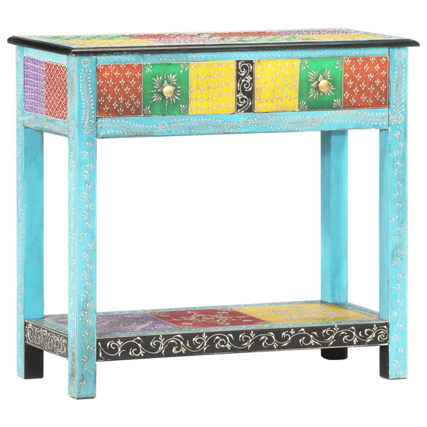 Konsolentisch Handbemalt 80×35×75 cm Mango Massivholz