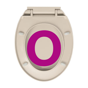 Toilettensitz mit Absenkautomatik Aprikose Oval