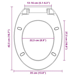 Toilettensitz mit Absenkautomatik Grün Oval
