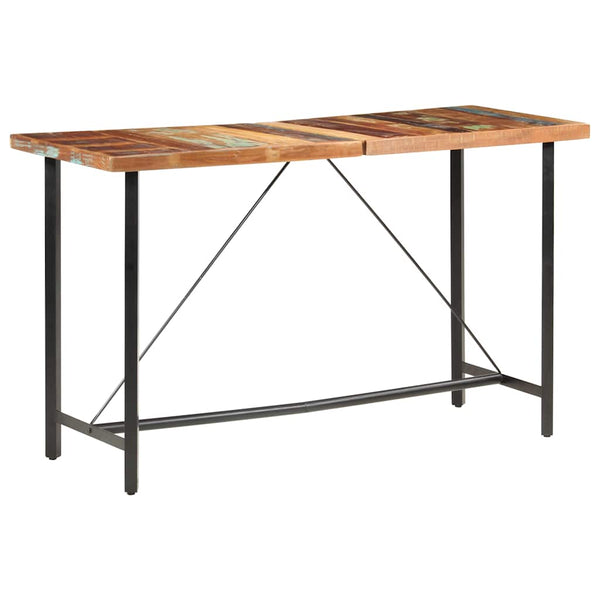 Bartisch 180 x 70 x 107 cm Recyceltes Massivholz