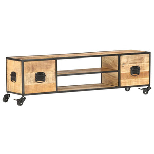 TV-Schrank 130x30x39 cm Massivholz Mango