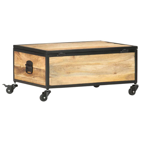 Couchtisch 70x50x33 cm Massivholz Mango