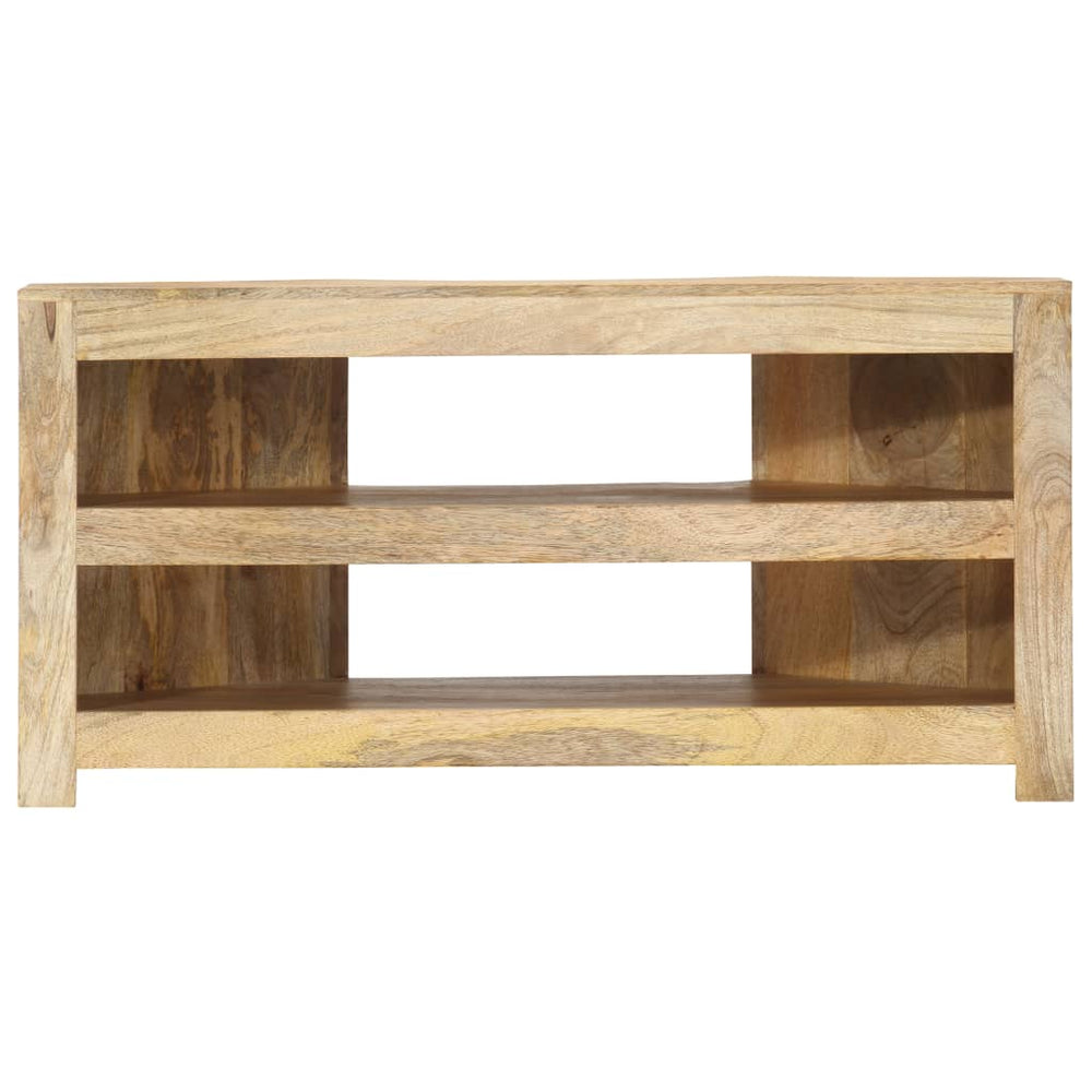 vidaXL Meuble TV d'angle 90 x 45 x 45 cm Bois de manguier massif