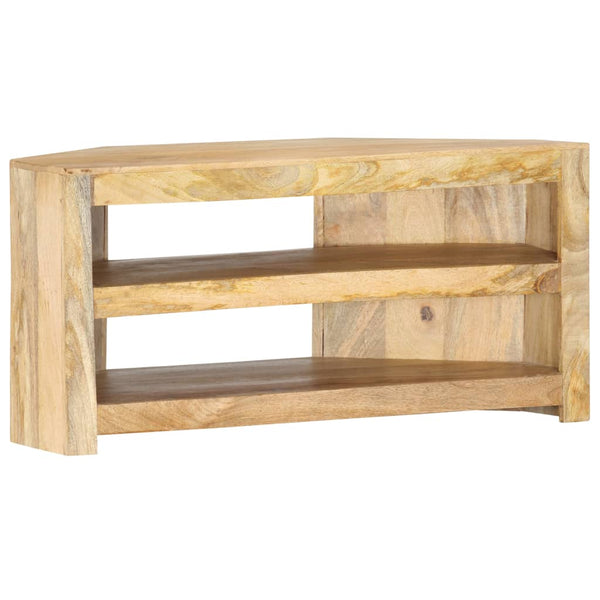 TV-Eckschrank 90 x 45 x 45 cm Massivholz Mango