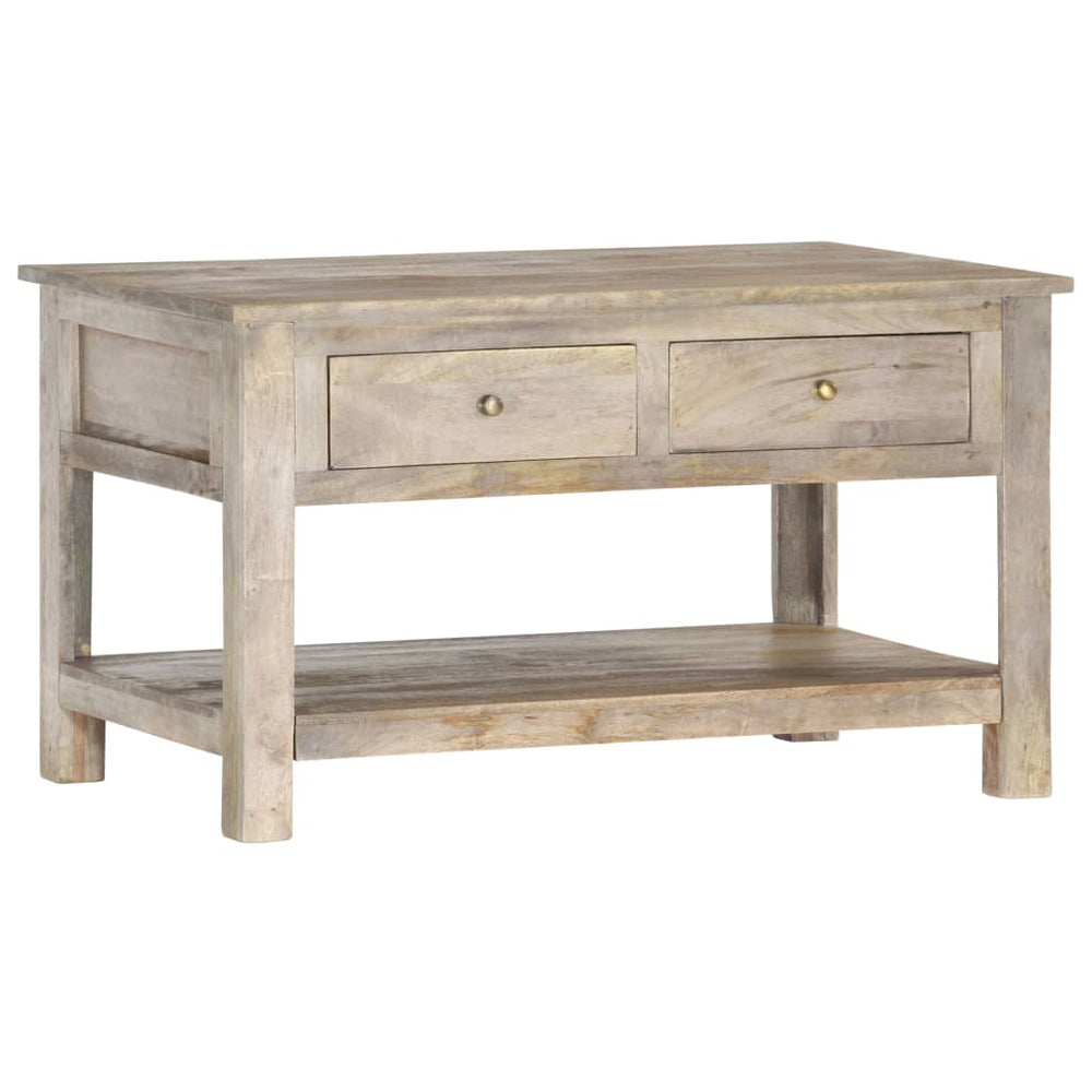 Couchtisch 82x52x47 cm Massivholz Mango