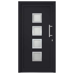 vidaXL Porte d'entrée anthracite 88x200 cm