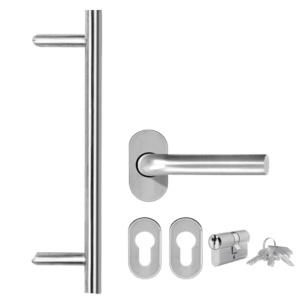 vidaXL Porte d'entrée anthracite 88x200 cm