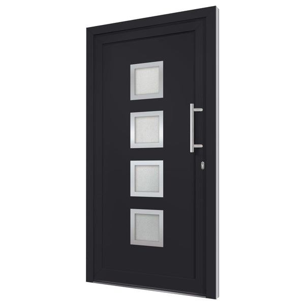 vidaXL Porte d'entrée anthracite 98x200 cm