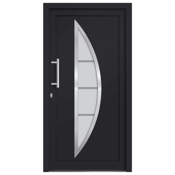 vidaXL Porte d'entrée anthracite 98x190 cm