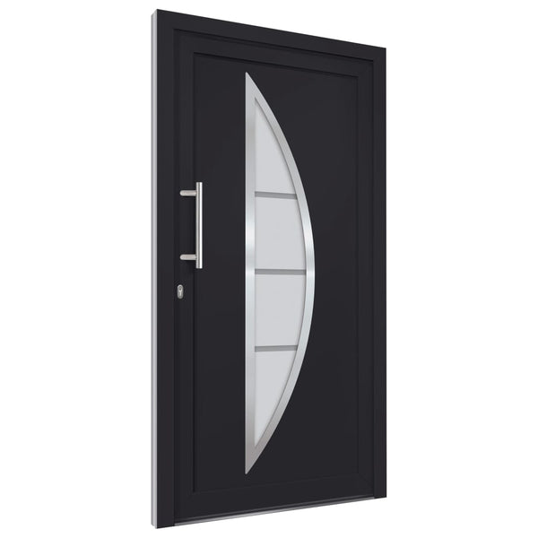 vidaXL Porte d'entrée anthracite 98x190 cm