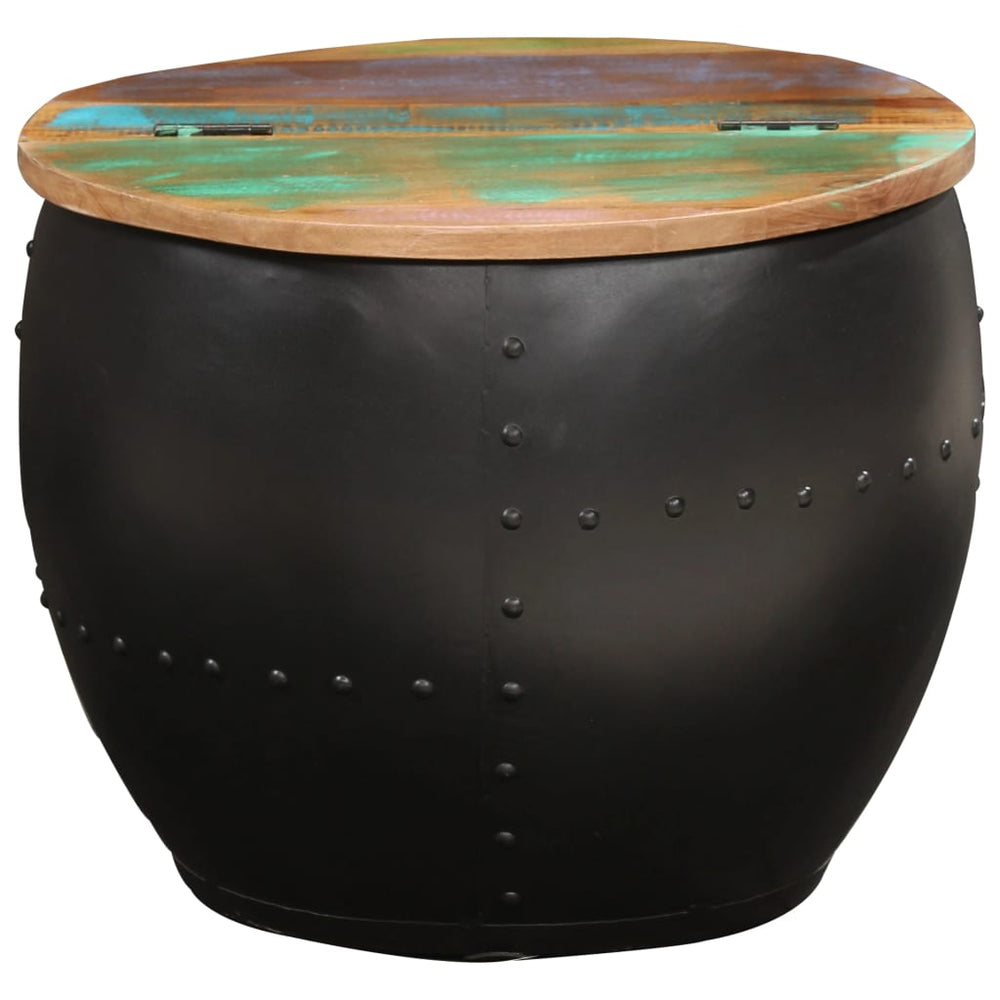 Couchtisch 53x43 cm Altholz Massiv