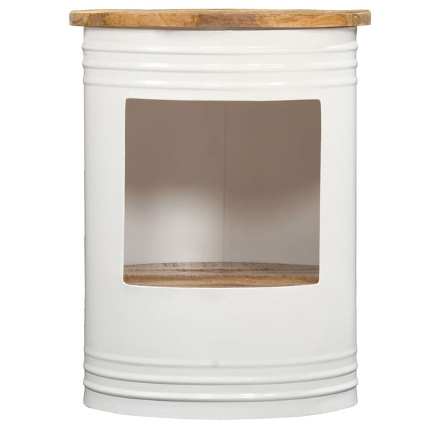 vidaXL Table basse 43x55 cm Bois de manguier massif