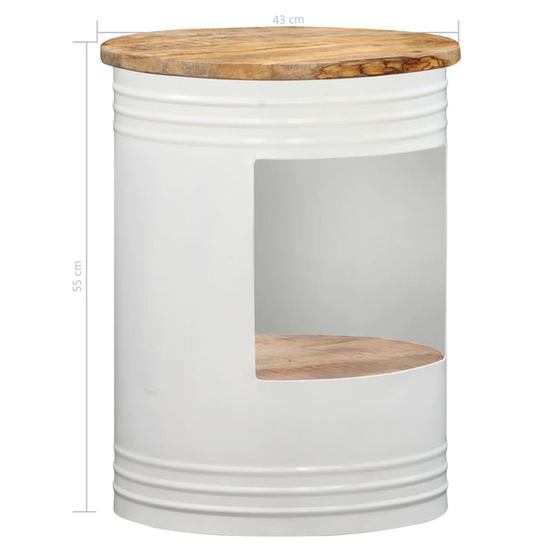 vidaXL Table basse 43x55 cm Bois de manguier massif