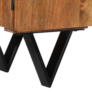 TV-Schrank 140x30x46 cm Massivholz Mango