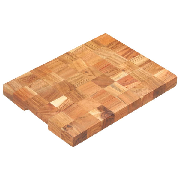 Hackblock 40×30×3,8 cm Akazie Massivholz