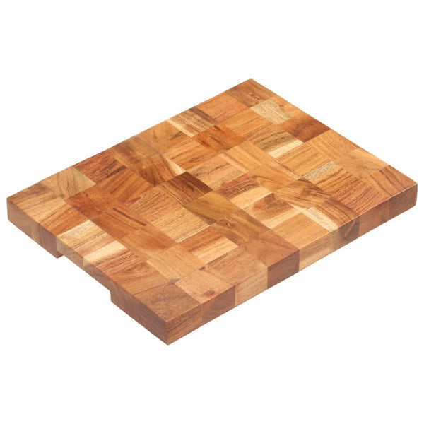 Hackblock 40×30×3,8 cm Akazie Massivholz