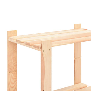 Lagerregale 5 Böden 2 Stk. 80×38×170cm Kiefer Massivholz 250kg