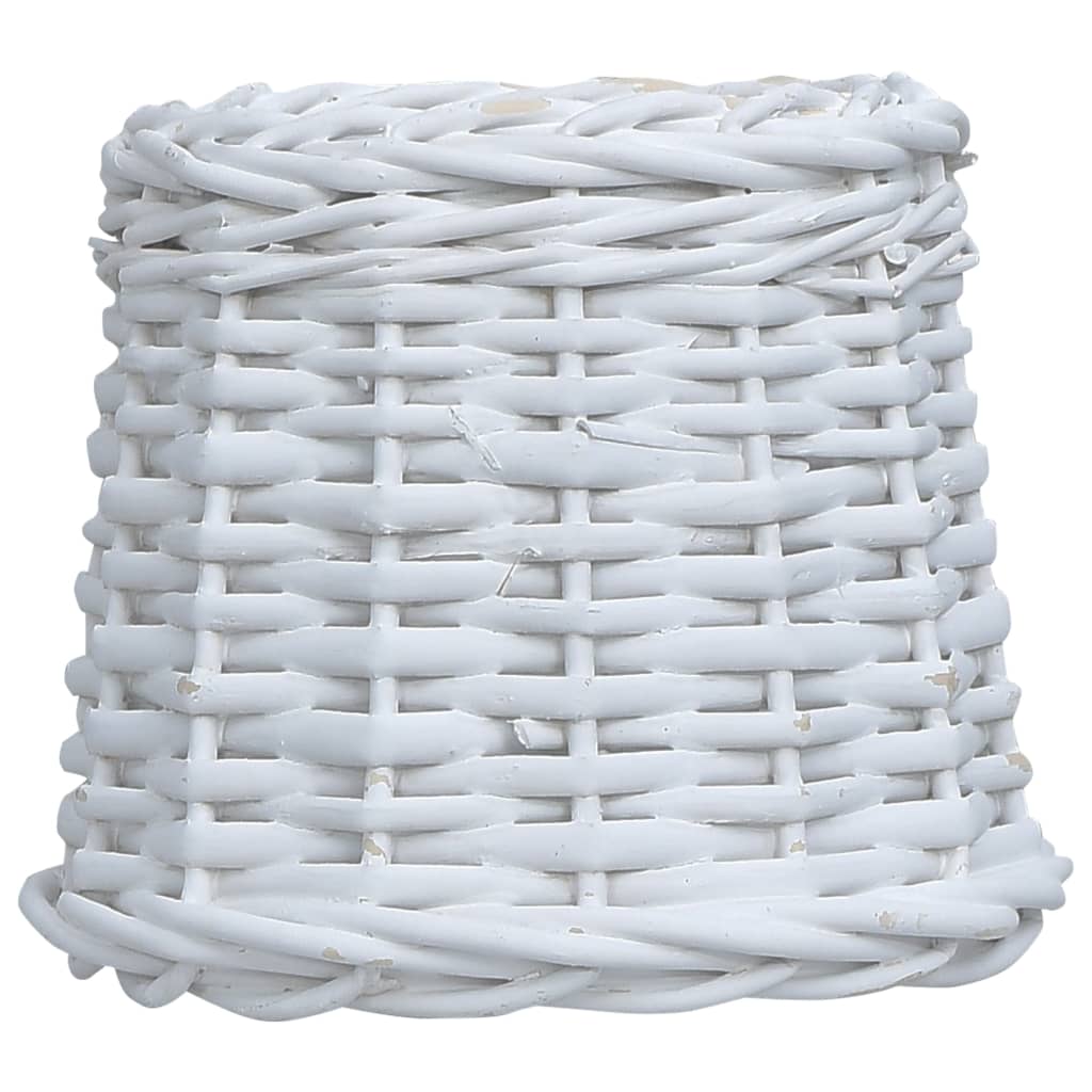 Lampenschirm Korbweide 25 x 17 cm Weiß