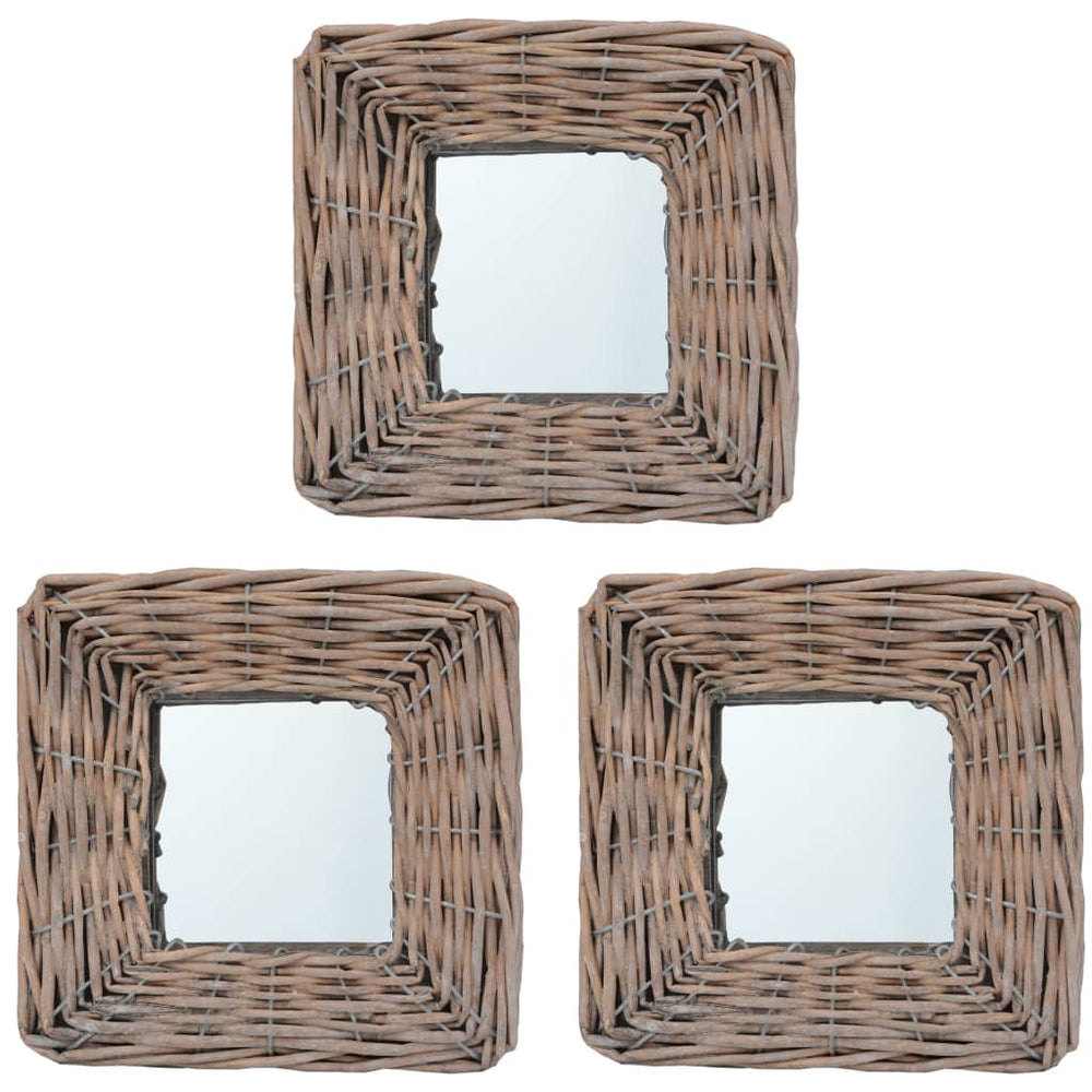 vidaXL Miroirs 3 pcs. 15×15 cm Saule