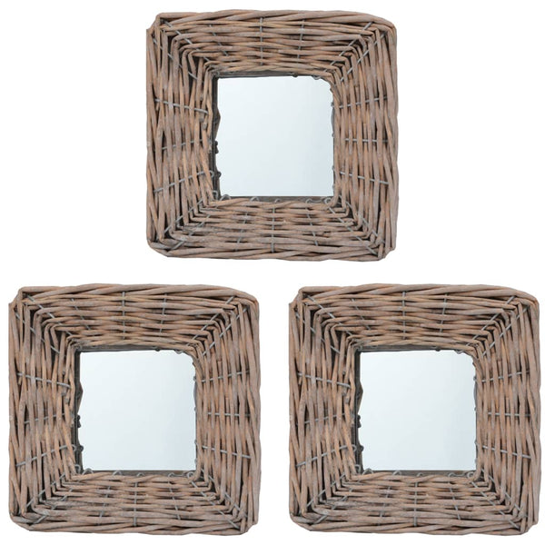 Spiegel 3 Stk. 15×15 cm Weide