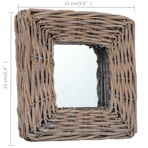 Spiegel 3 Stk. 15×15 cm Weide