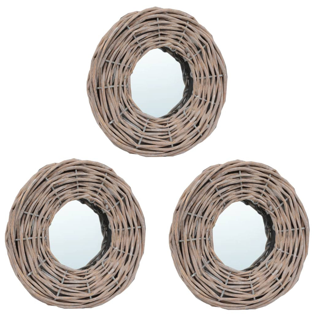 vidaXL Miroirs 3 pcs 15 cm Saule