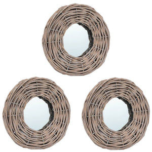 vidaXL Miroirs 3 pcs 15 cm Saule