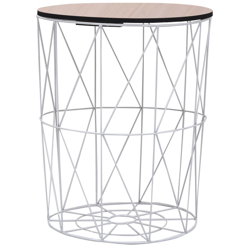 Couchtisch Weiß Ø 47 cm