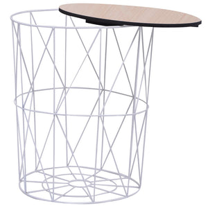 Couchtisch Weiß Ø 47 cm
