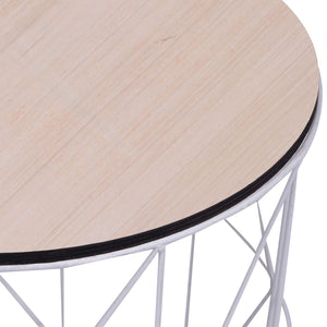 Couchtisch Weiß Ø 47 cm