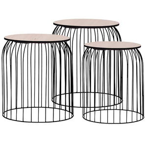 Couchtische 3 Stk. Schwarz
