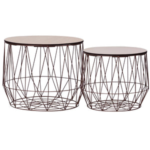 vidaXL Coffee Tables 2 pcs. Copper