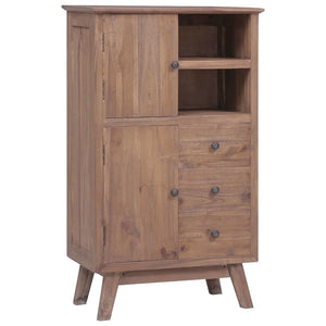 Highboard 60 x 30 x 100 cm Massivholz Teak