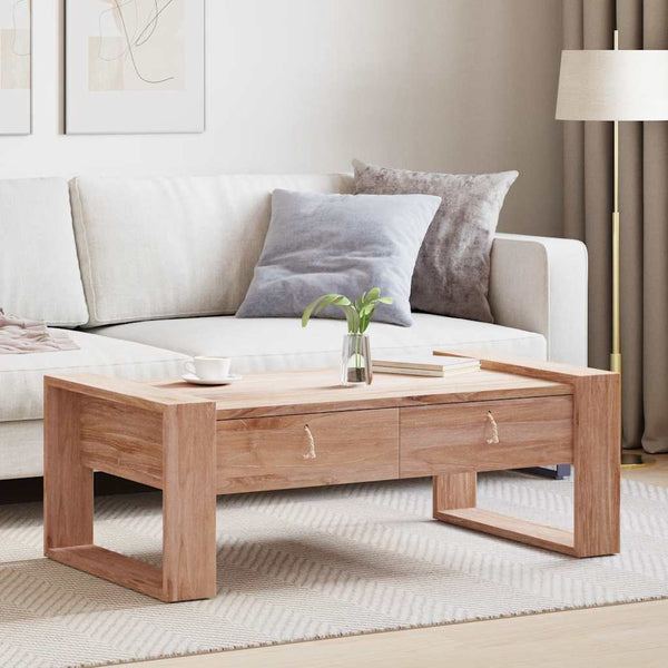 Couchtisch 110×60×40 cm Teak Massivholz