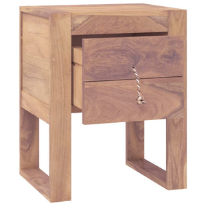 Nachttisch 40 x 30 x 50 cm Teak Massivholz