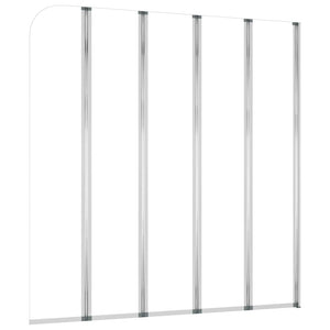 Duschabtrennung 120x140 cm Hartglas Transparent