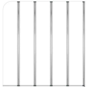 Duschabtrennung 120x140 cm Hartglas Transparent