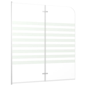 Duschabtrennung 120x140 cm Hartglas Streifen