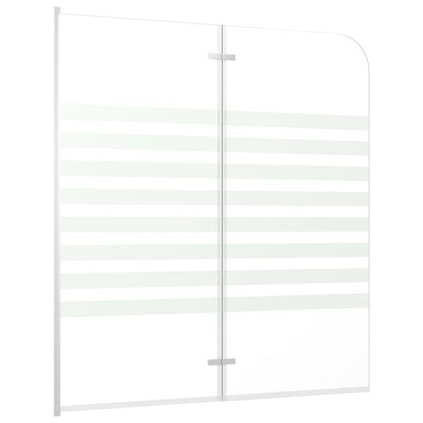 Duschabtrennung 120x140 cm Hartglas Streifen