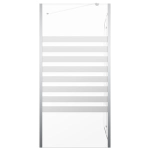 Duschabtrennung 120x68x130 cm Hartglas Gestreift
