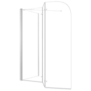 Duschabtrennung 120x69x130 cm Hartglas Transparent