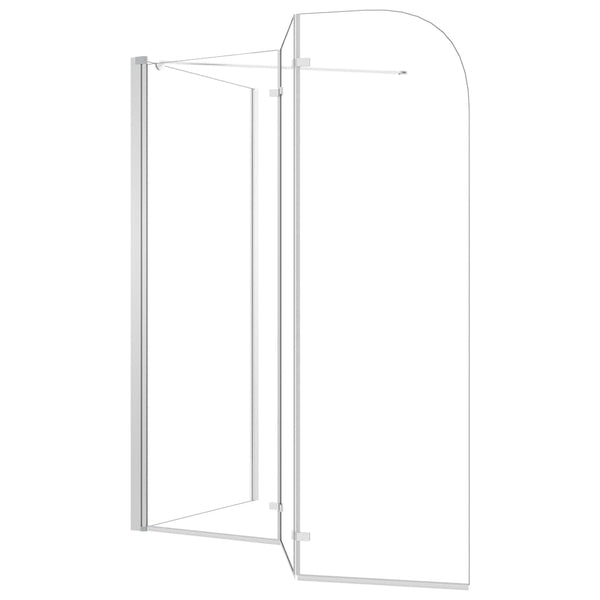 Duschabtrennung 120x69x130 cm Hartglas Transparent
