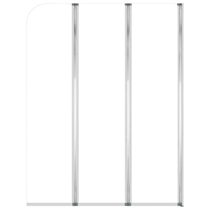 Duschabtrennungen 2 Stk. 104x130 cm Hartglas Transparent