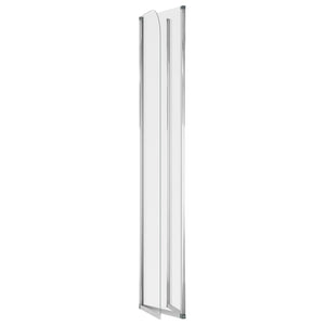 Duschabtrennungen 2 Stk. 104x130 cm Hartglas Transparent